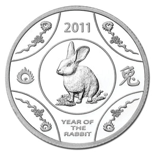 2011 $1 Silver Year of the Rabbit Proof Coin