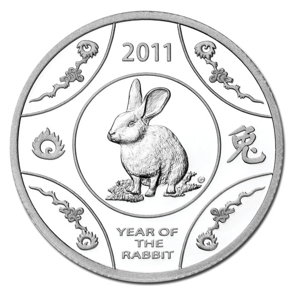 2011 $1 Silver Year of the Rabbit Proof Coin