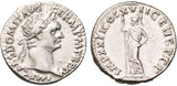 Domitian 81-96BC Silver Denarius gVF