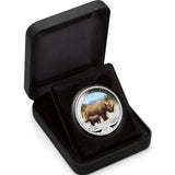 2012 $1 Wildlife In Need Black Rhinoceros 1oz Silver Coloured Proof Coin