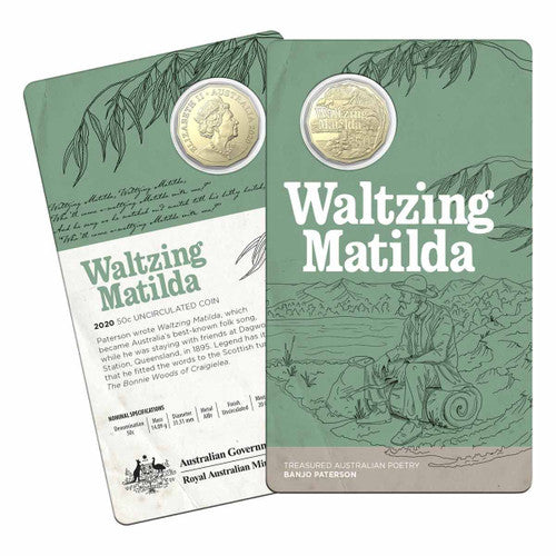 2020 50c Waltzing Matilda Banjo Patterson Coin