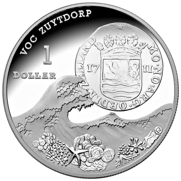 2011 $1 Zuytdorp Shipwreck 1oz Silver Proof Coin