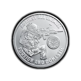 Golden State Mint Silver Against All Enemies Round 1oz