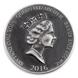 2016 Daniel in the Lion's Den 2 oz Silver Antique Coin