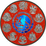 2024 Blue Electric Holo Libertad 1oz Fine Silver Red Dust Coin