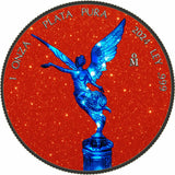 2024 Blue Electric Holo Libertad 1oz Fine Silver Red Dust Coin