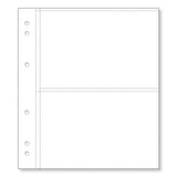 Renniks Album Plastic Refill Pages, 2 Pockets, Pack 10