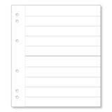 Renniks Album Plastic Refill Pages, 2 Pockets, Pack 10