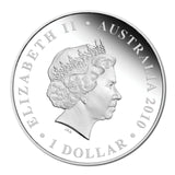 2010 $1 ANDA Melbourne Coin Show Celebrate Australia Victoria 1oz Silver Coloured Proof Coin