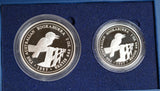 1996 Australia Silver Kookaburra Silver Collection 1oz and 2oz Proof Coin Set