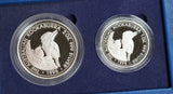 1997 Australia Silver Kookaburra Silver Collection 1oz and 2oz Proof Coin Set