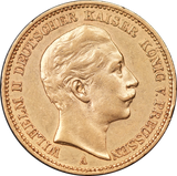 1900 German States (Prussia) 20 Mark Gold Coin gVF