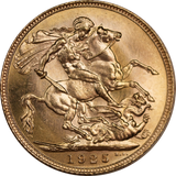 1925 King George V London Mint Gold Sovereign UNC