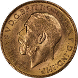 1918 King George V Canada Mint Gold Sovereign aUNC