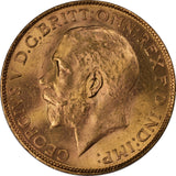 1927 King George V South Africa Mint Gold Sovereign aUNC