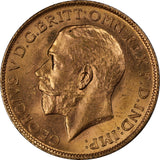 1911 King George V London Mint Gold Sovereign aUNC
