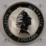 1993 Kookaburra 2oz Silver Bullion Coin
