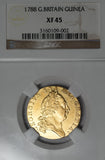 1788 GB Spade Guinea Gold Coin XF45 NGC Graded