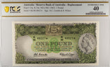 1961 Coombs/Wilson One Pound Star Replacement Note PCGS Graded EF40