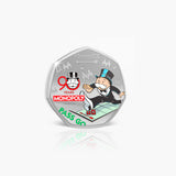 90 Years of Monopoly - Pass Go 2025 Silver Plated BU Coin
