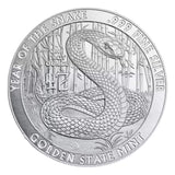 2025 Golden State Mint Silver Lunar Snake Round 1oz
