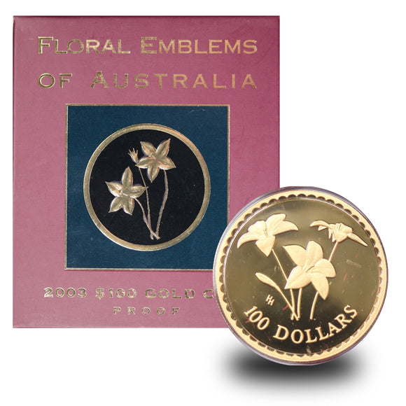 2003 Floral Emblems - Royal Bluebell 1/3oz Gold Proof Coin