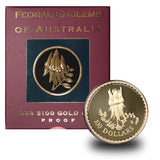 1998 Floral Emblems - Sturt's Desert Pea 1/3oz Gold Proof Coin