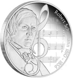 2010 $1 Great Composers Robert Schumann 1810-1856 1oz Silver Proof Coin