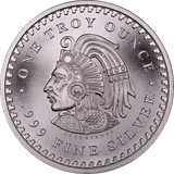 Aztec Calendar 1oz Silver Round