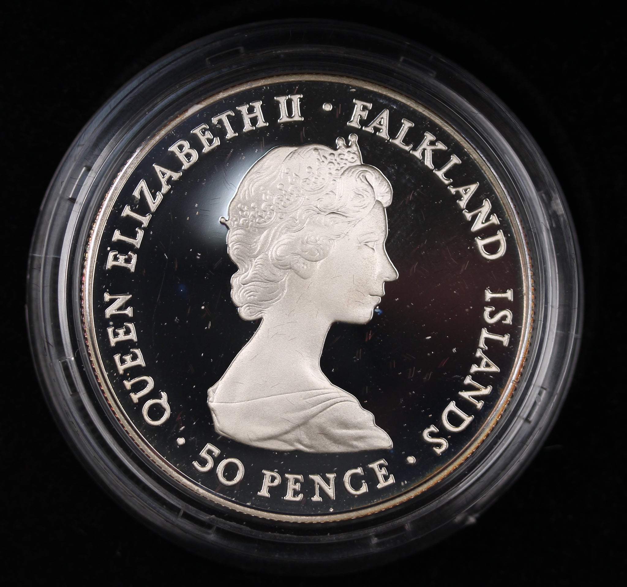 1982 Falkland Islands Liberation Crown Silver Proof Coin with Case 
