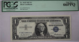 USA 1957 Silver Certificate $1 Note PCGS Gem66PPQ