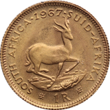 South Africa 1976 1 Rand Gold UNC (Edge Knock)