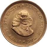 South Africa 1976 1 Rand Gold UNC (Edge Knock)