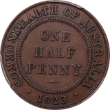 1923 Halfpenny XF40 (Key Date)