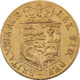 GB 1820 George III Gold Half Sovereign aFine