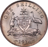 1916M Shilling MS64