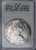 1783 Mexico Mo FF 8 Reales - El Cazador Shipwreck Coin ANACS VF20
