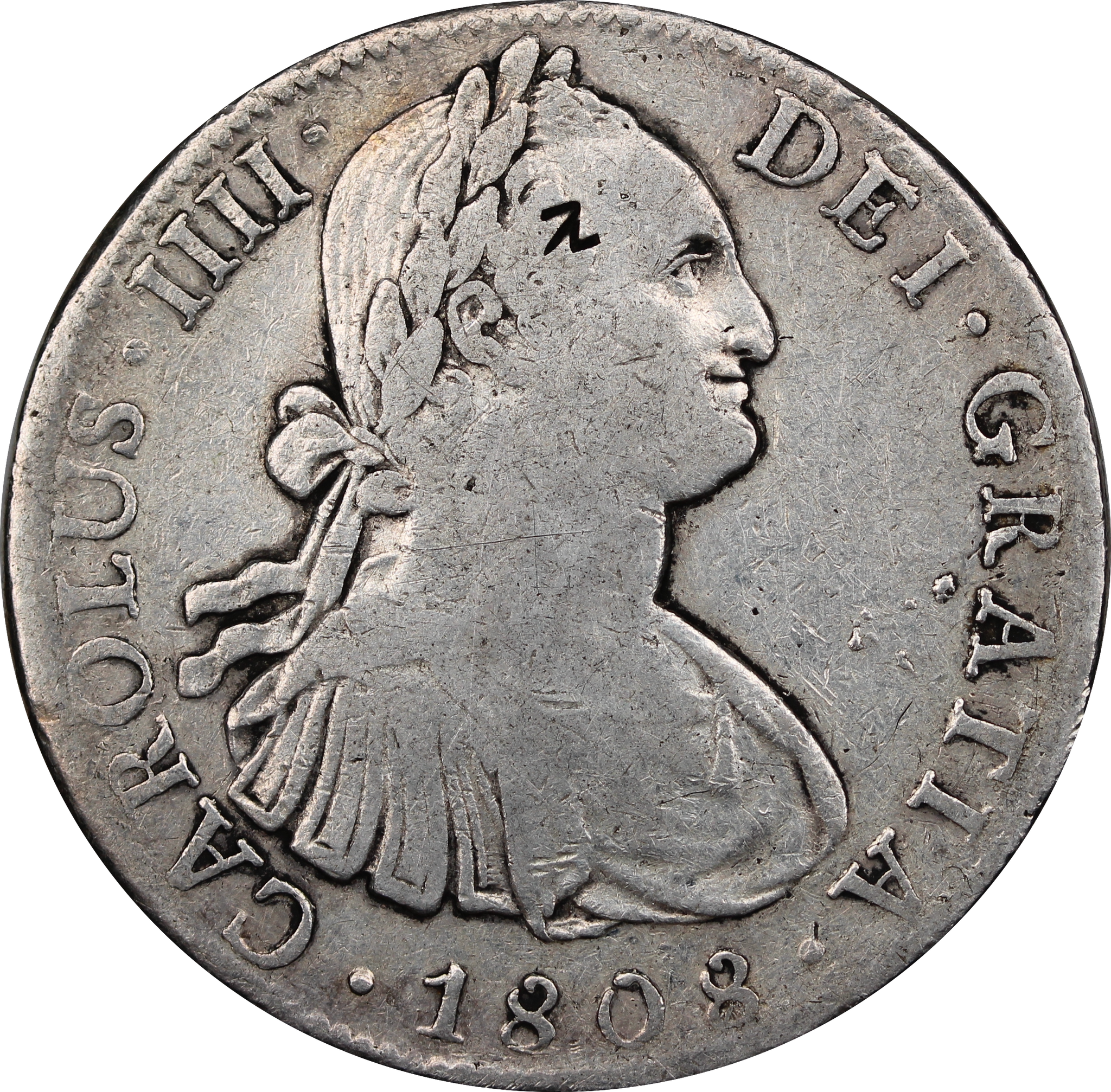 1808 Mexico 8 Reales Pillar Dollar gFine – Thompsons Coins