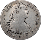 1808 Mexico 8 Reales Pillar Dollar gFine