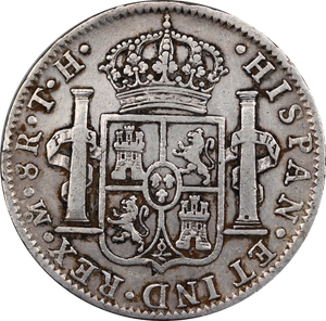 1808 Mexico 8 Reales Pillar Dollar gFine