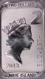 2013 Scottsdale 1oz Silver $2 Minted Bar