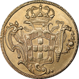 1769 Brazil Joseph I Gold Half Johanna 6400 Reis EF