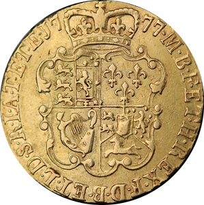 1777 GB George III Gold Guinea VF