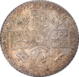 1787 GB George III Shilling with Semée of Hearts EF