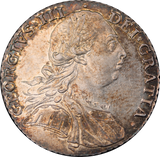 1787 GB George III Shilling with Semée of Hearts EF
