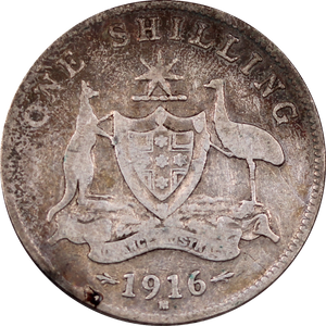 1916M Shilling Circulated