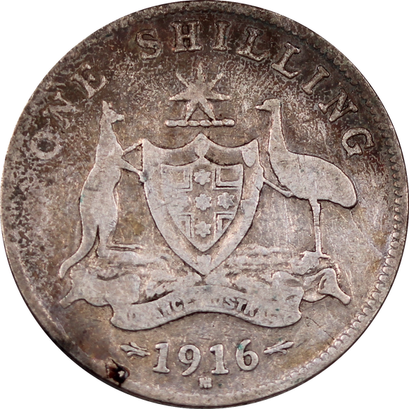 1916M Shilling Circulated