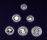 1999 Masterpieces In Silver Memories 6 Coin Proof Set