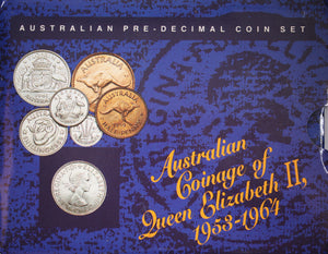 1953-1964 Australian Pre Decimal Coinage Set of Queen Elizabeth II