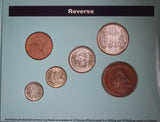 1953-1964 Australian Pre Decimal Coinage Set of Queen Elizabeth II